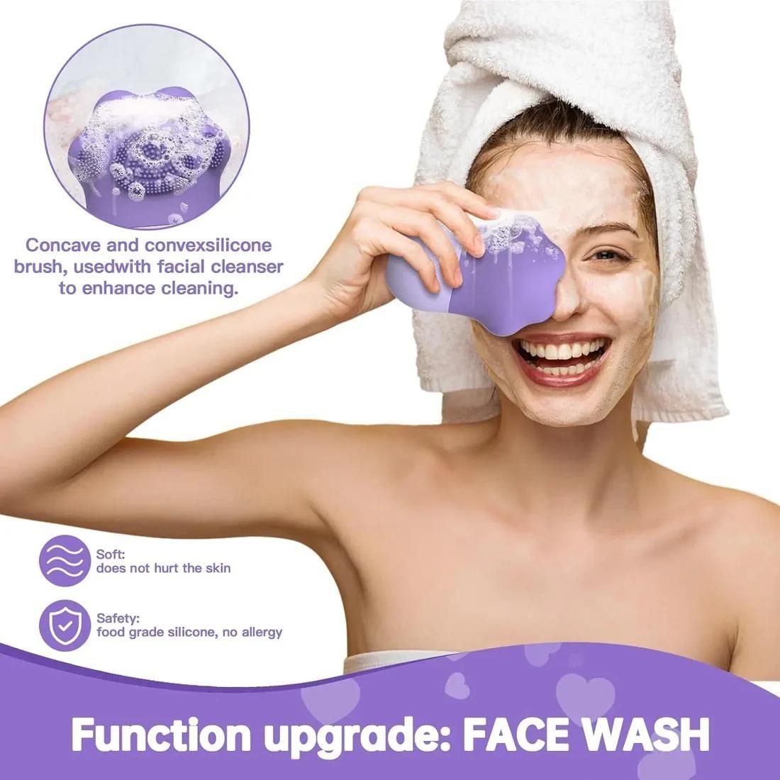 Paw Shaped Ice Roller for Face with Scrubber