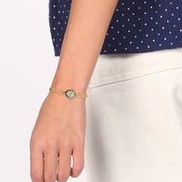 Titan Analog Silver Dial Women's Watch