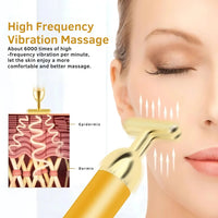 24K Gold Electric Facial Massager Roller